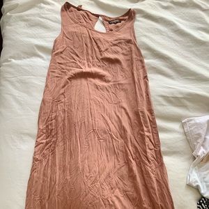 Clay-Pink Asymmetrical Curator dress
